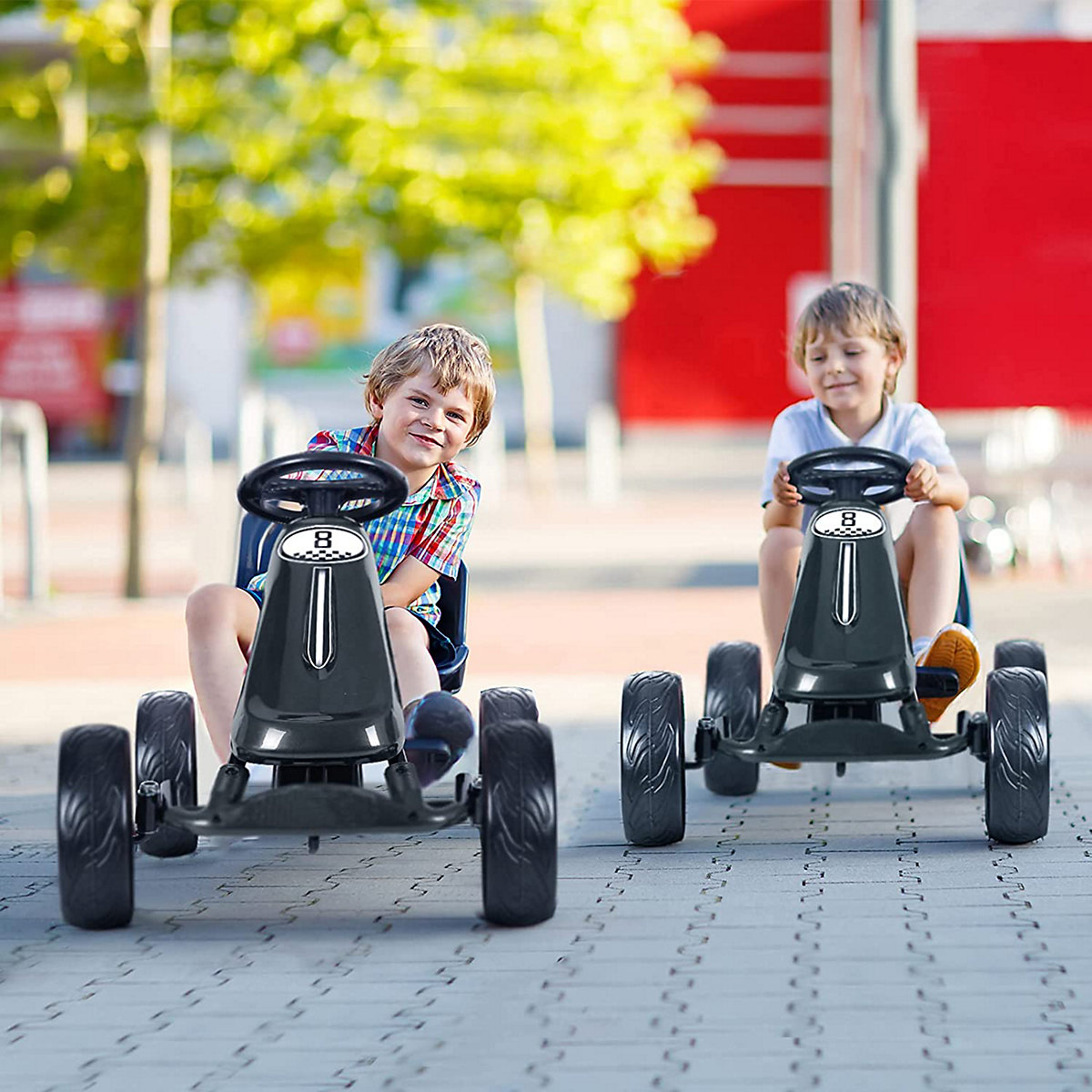 Gokart Sitz verstellbar mit EVA-Rädern