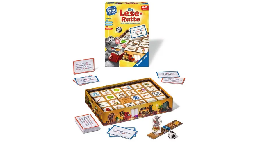 Ravensburger Spiel - Die Lese-Ratte, Wissensspiel