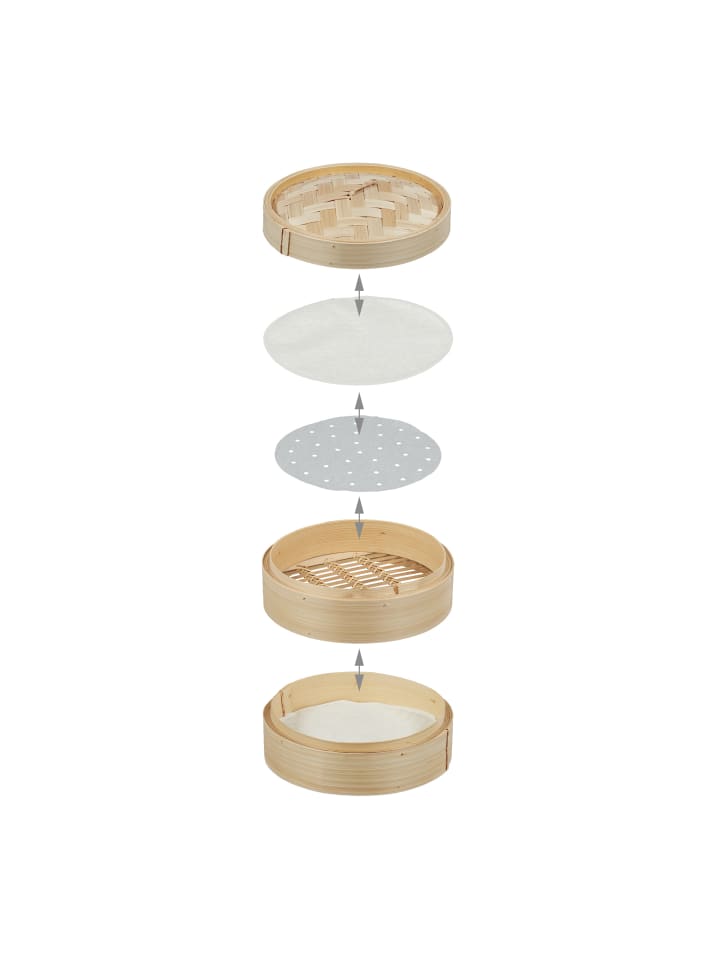 relaxdays Dampfgarer in Natur - Ø 26 cm günstig kaufen onesize
