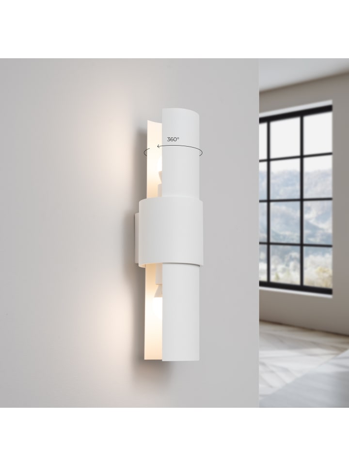 Nice Lamps Wandlampe AUREA 2 weiß H 37 cm günstig kaufen onesize