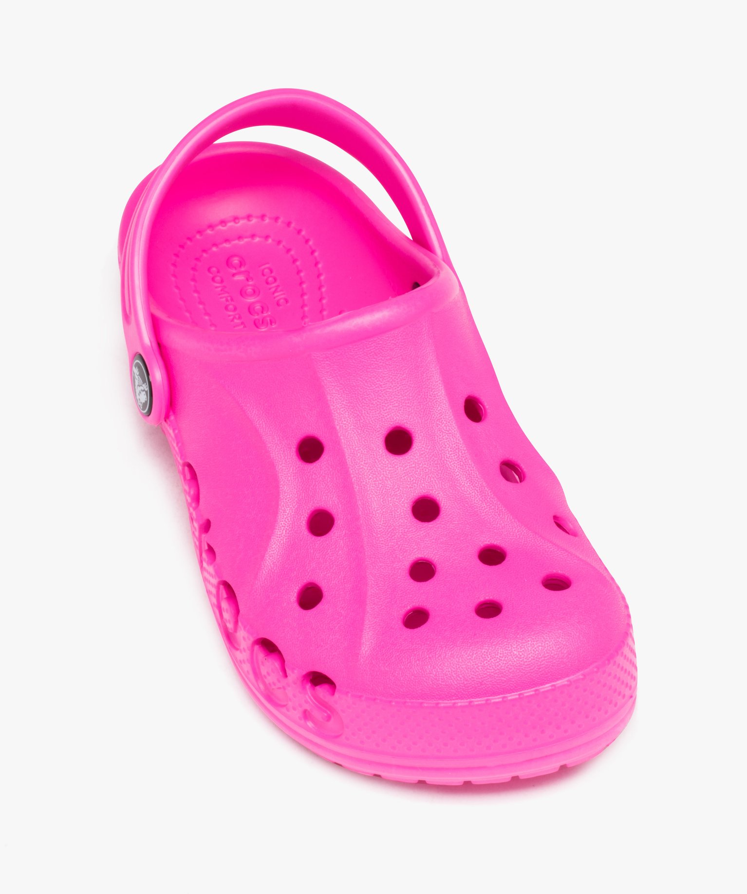 Sabots souples fille unis avec perforations - Crocs rose | GEMO