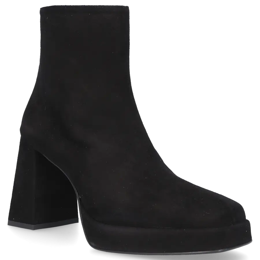 EN AVANT - Klassische Stiefeletten 3023 Veloursleder - schwarz