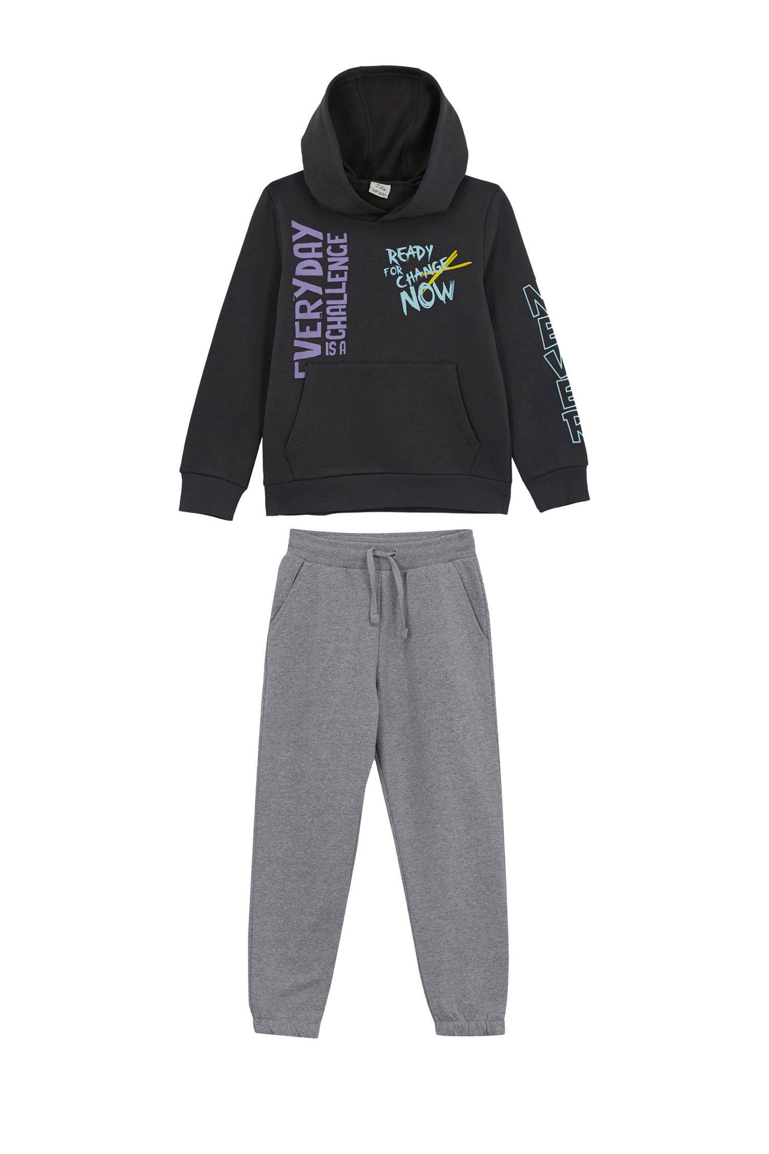 DeFacto Trainingsanzug Jungen Trainingsanzug Set REGULAR FIT (2 tlg) (Set, 2-tlg)