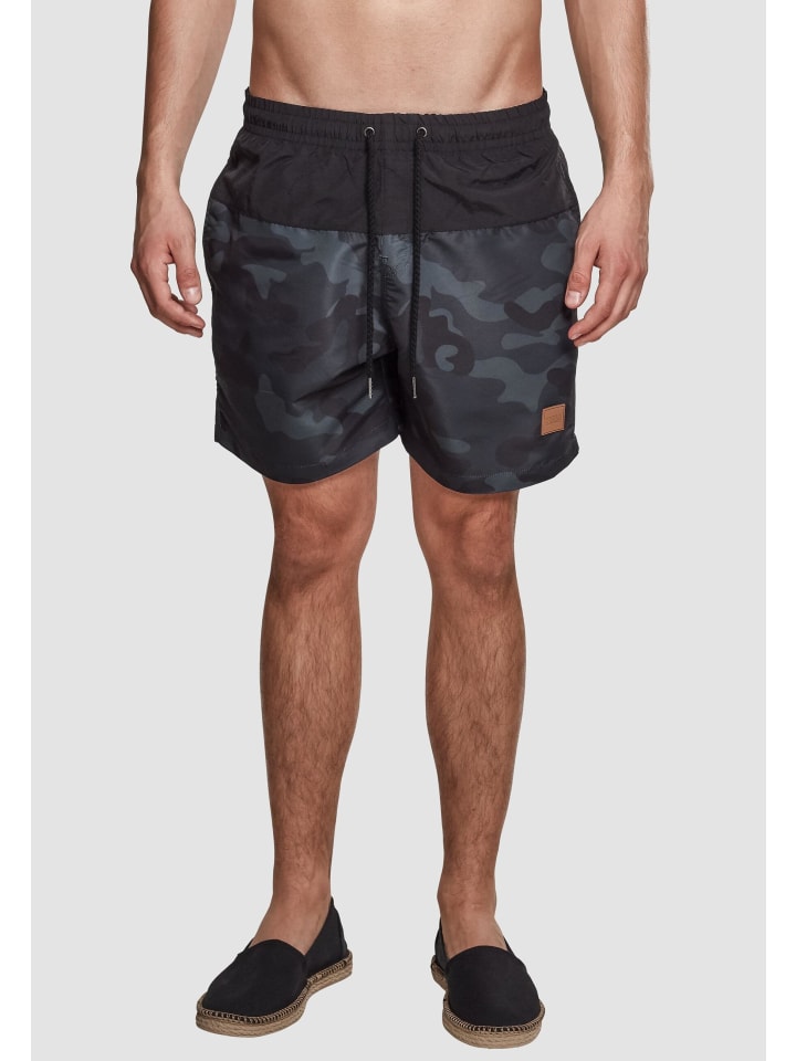 Urban Classics Urban Classics Badeshorts in blk/darkcamo günstig kaufen