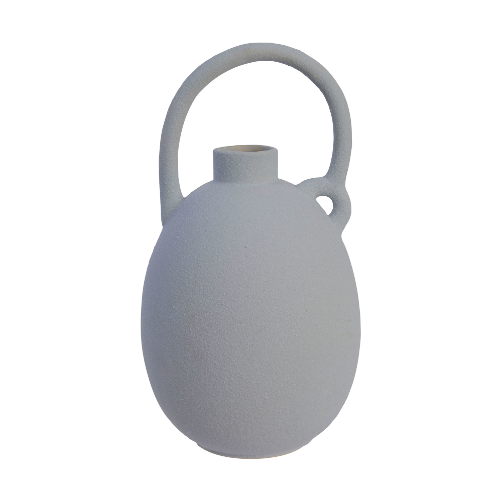 Vase blau matt