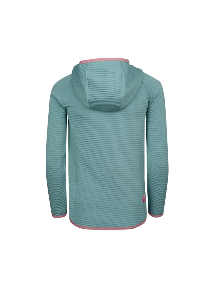 Trollkids Fleecejacke Sogndal in glacier green/orchid günstig kaufen 98