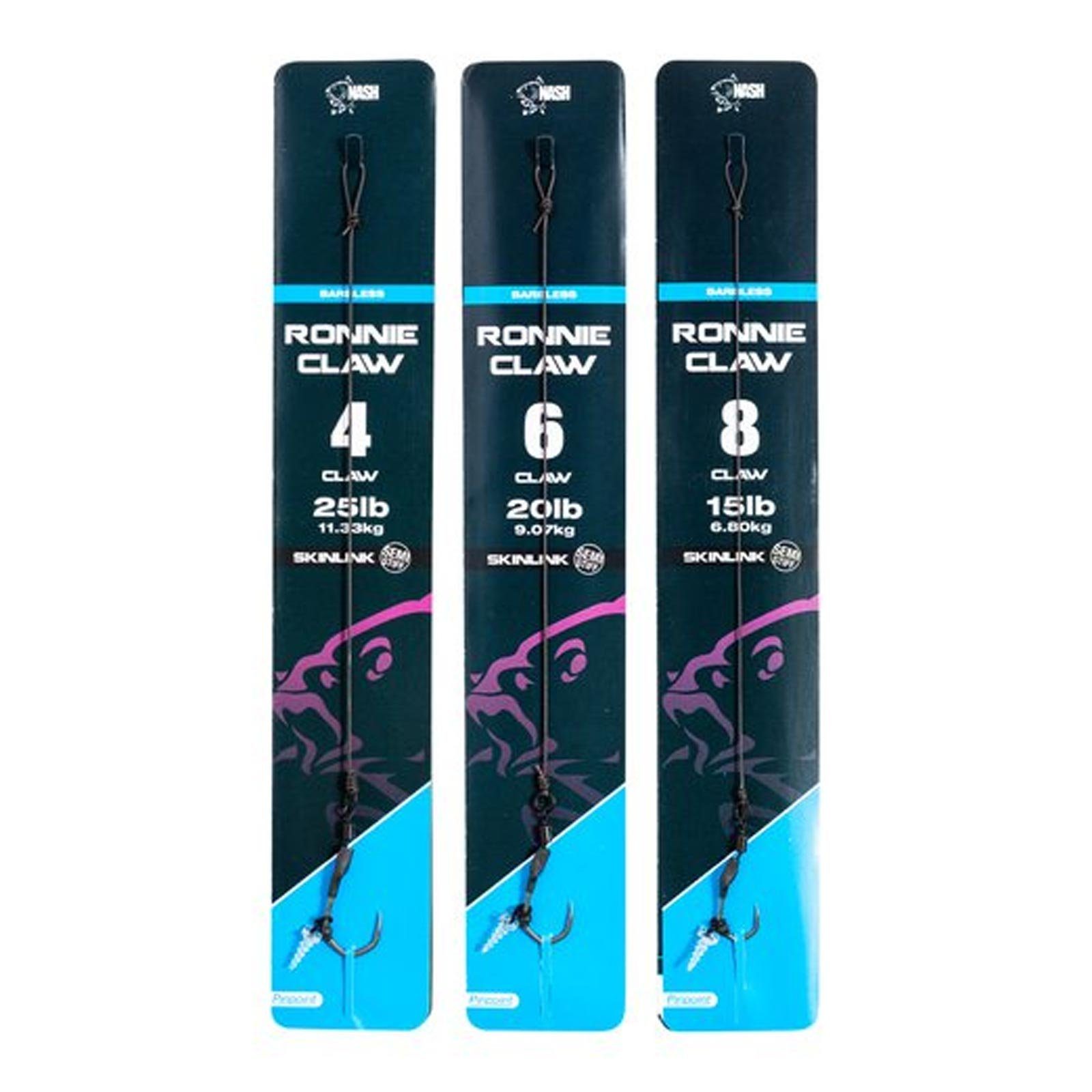 Nash Fishing Vorfachschnur, Nash Ronnie Claw Rig Size 6 Karpfenrig