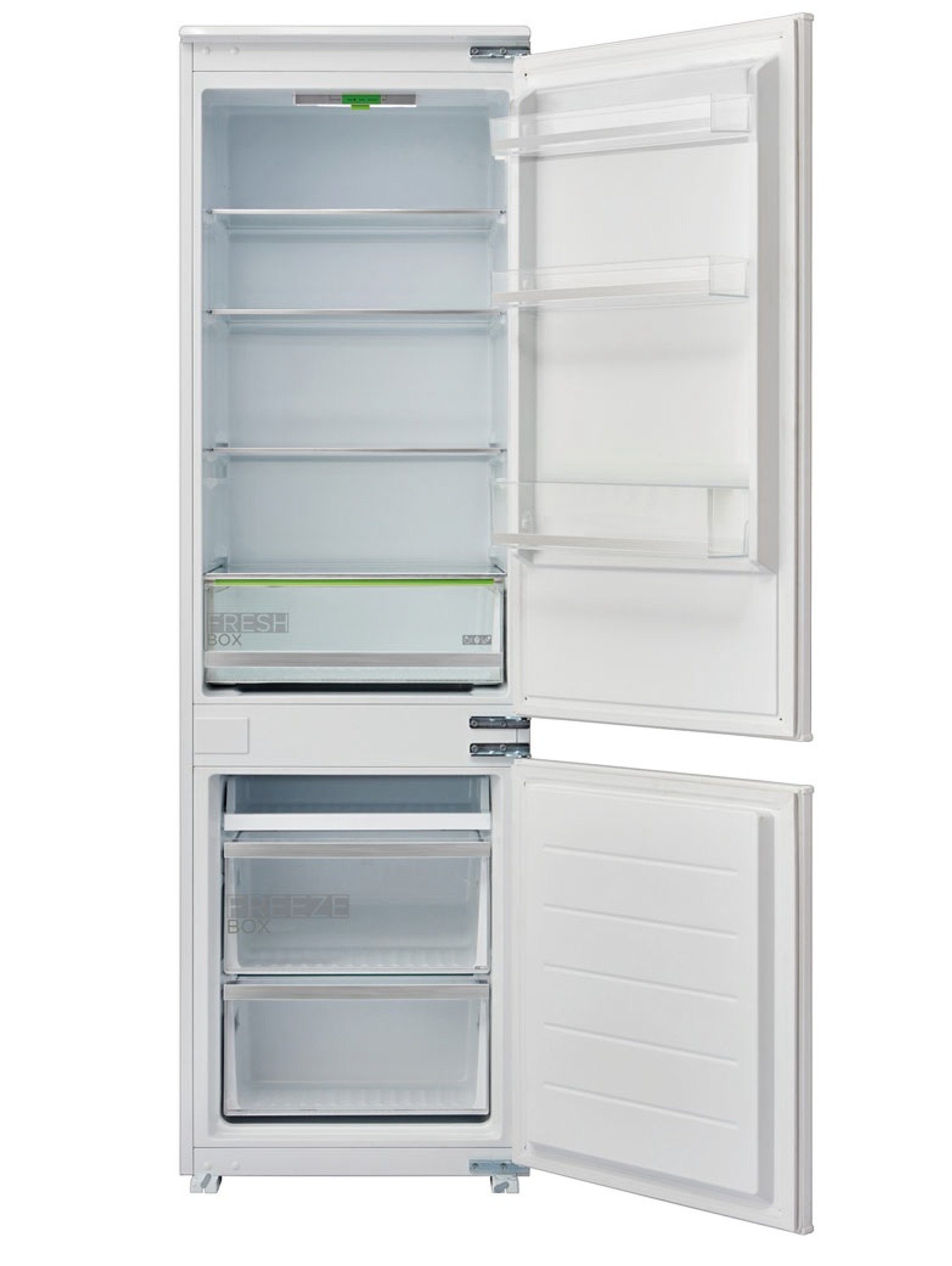 Midea Einbaukühlgefrierkombination KG178SFST, 177 cm hoch, 54 cm breit, Fresh Box, Schlepptür und LED-Beleuchtung