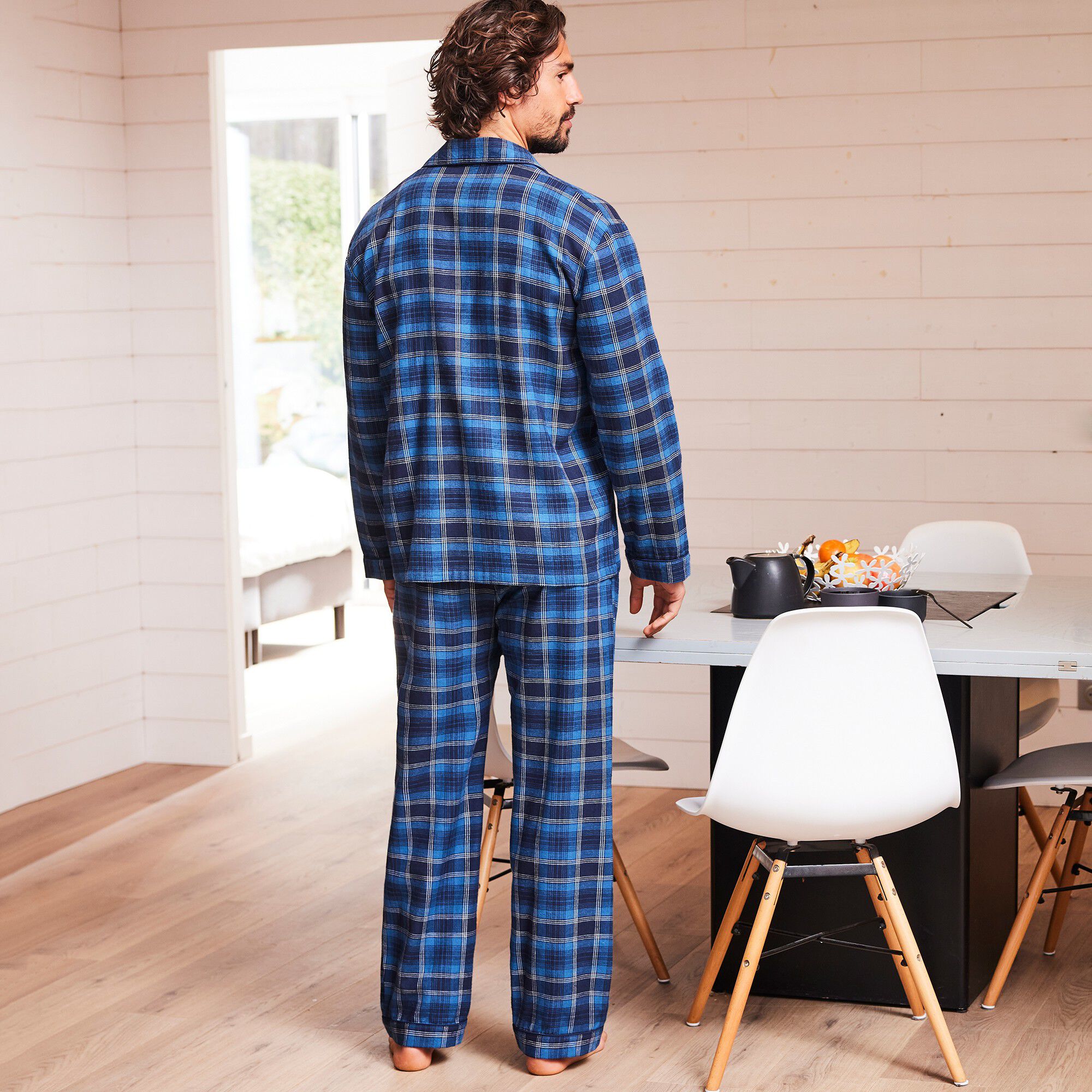 Pyjama carreaux en pilou