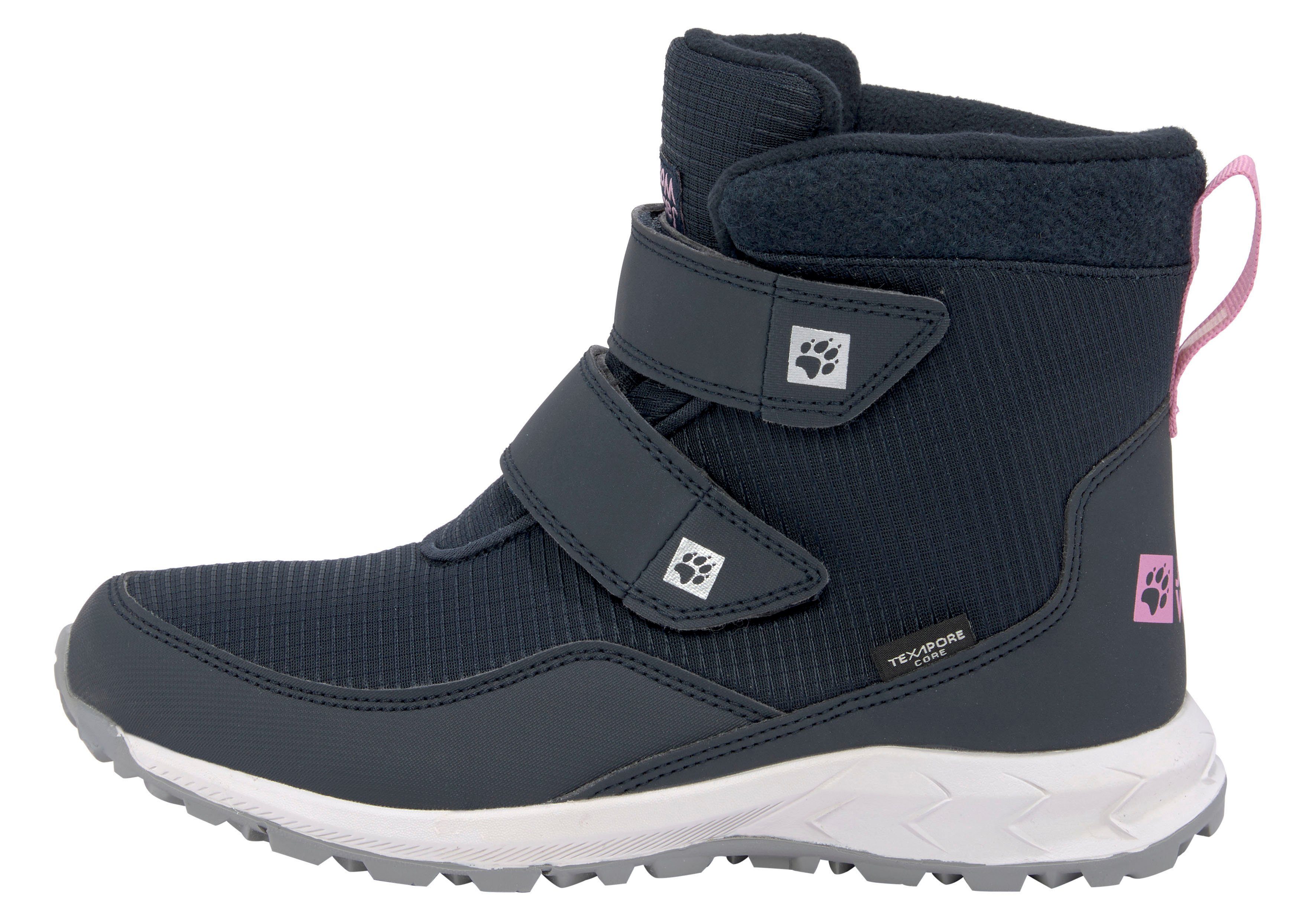 Jack Wolfskin POLAR FOXX TEXAPORE K Outdoorwinterstiefel wasserdicht und wärmend mit Klettverschluss