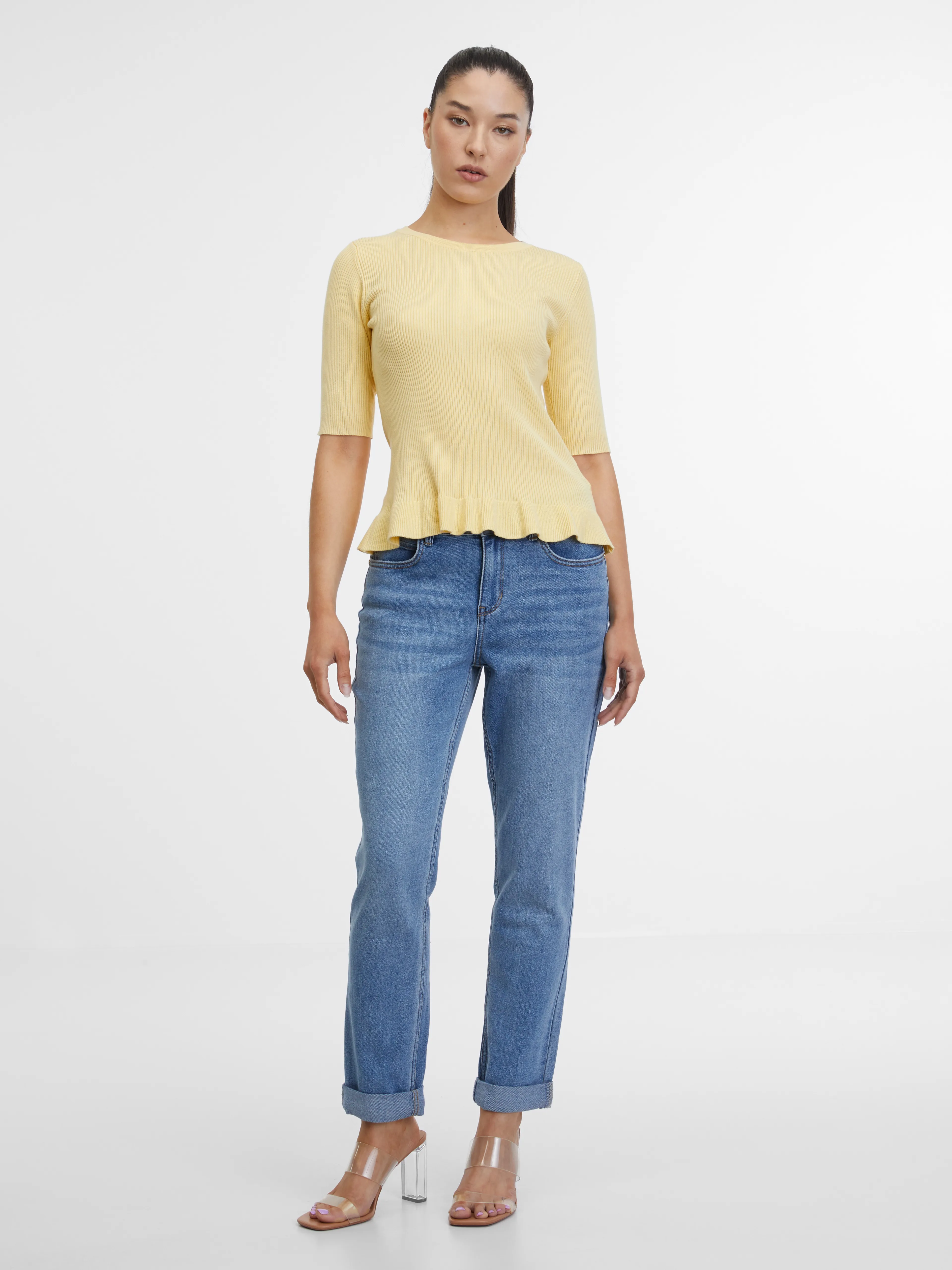Gelbes Damen-T-Shirt ORSAY