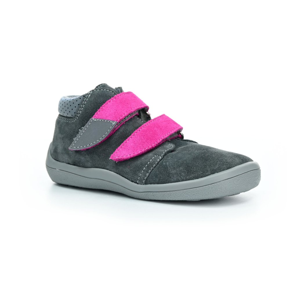 Beda Isabel mit Membran (BF 0001/W/M/2/FW) dunkelgraue Barfuß-Stiefeletten