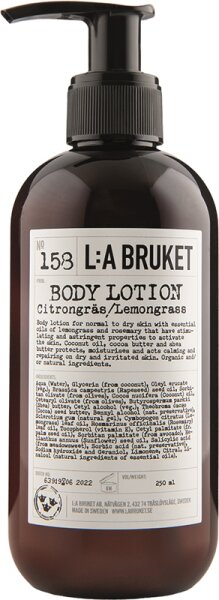 L:A Bruket No. 158 Body Lotion Lemongrass Bodylotion