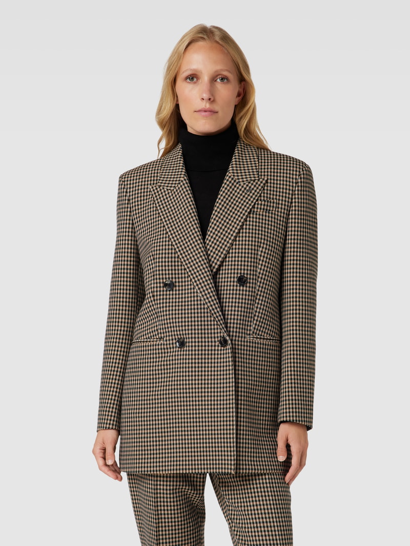 Blazer mit Karomuster Modell 'Jekira' in beige