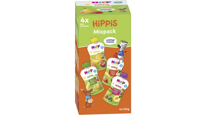 HiPP Bio für Kinder HiPPiS 4er Mixpack 400 g