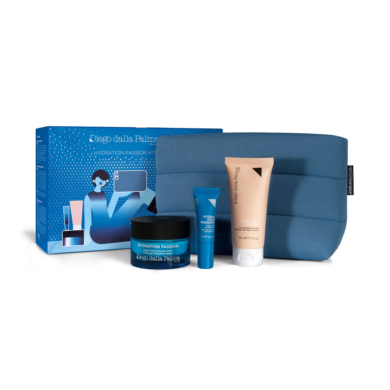 Kit Hydration Passion - Conjuntos para Rosto e Corpo, Creme Hidratante Diurno
