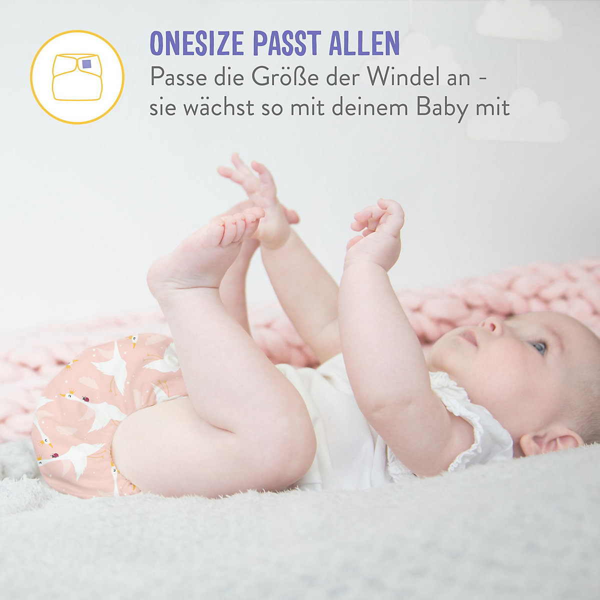 Bambino Mio, miosolo Klassisch Stoffwindel Set, Kleine Gärtner