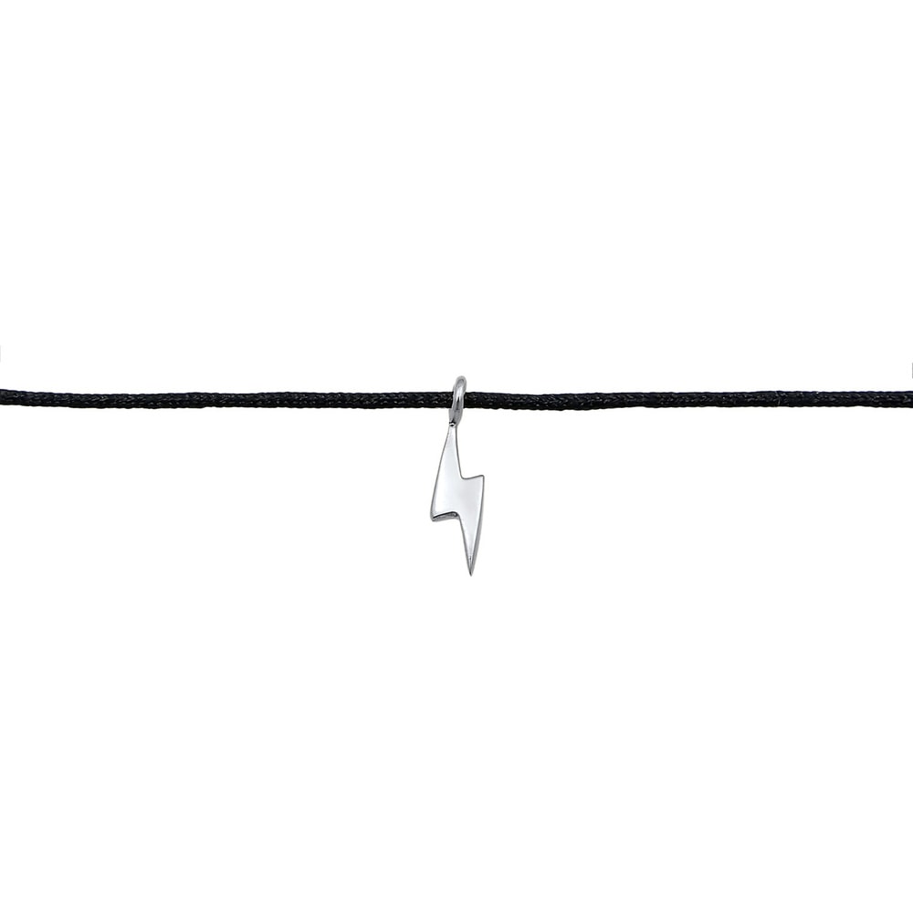 Elli Elli Collier Femmes choker foudre pendentif nylon basique en argent sterling 925 collier