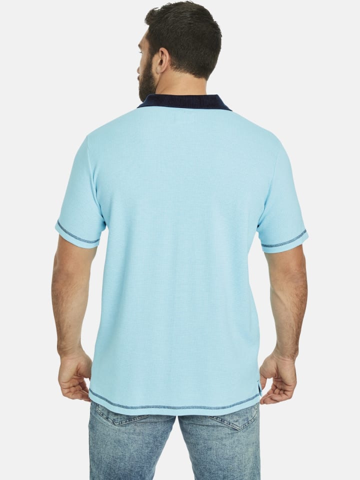 Jan Vanderstorm Poloshirt ALBERICH in türkis melange günstig kaufen