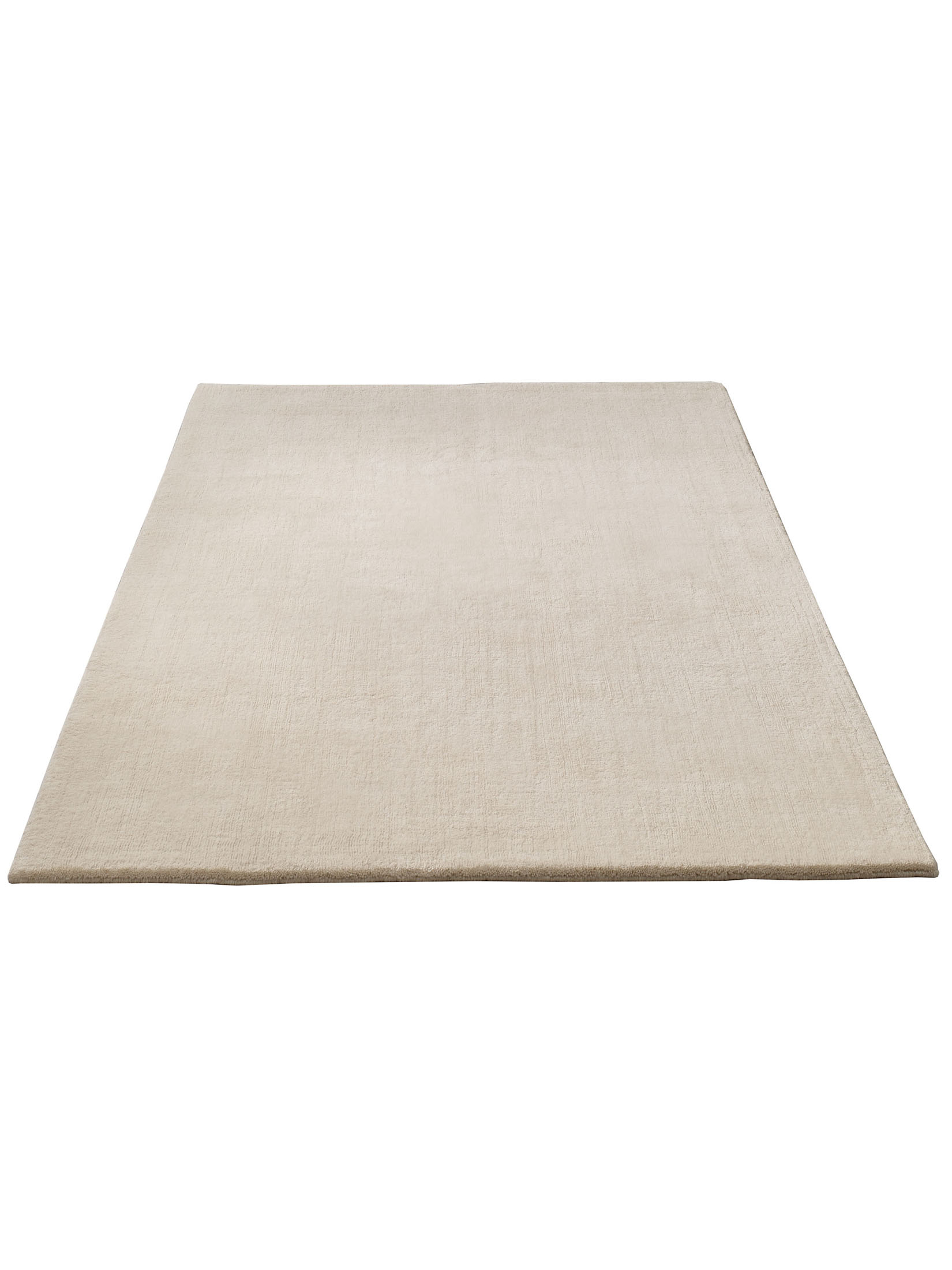 Tamesna Woll-Teppich, Weiss/Natur