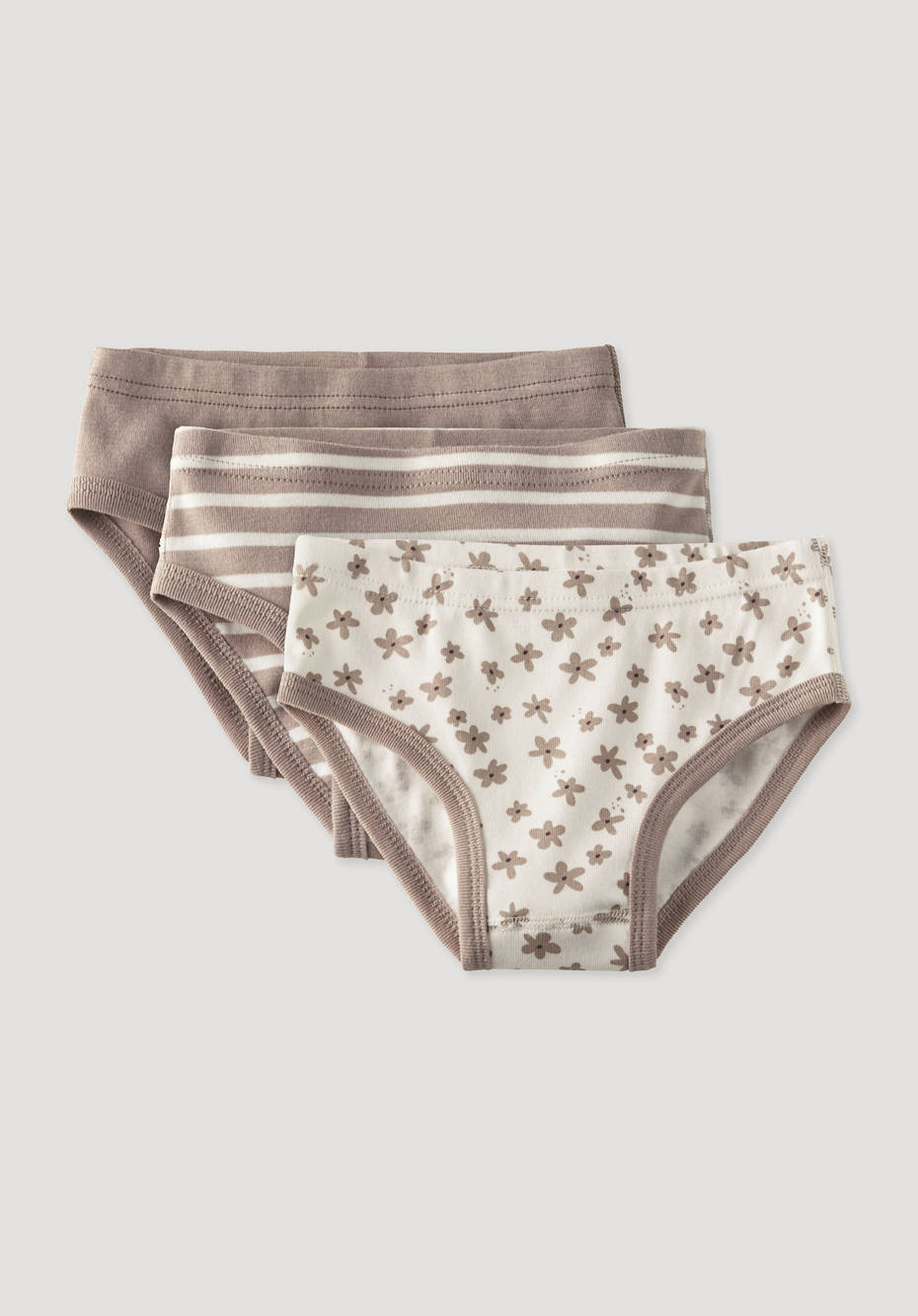 Mädchenslip 3er-Pack aus reiner Bio-Baumwolle