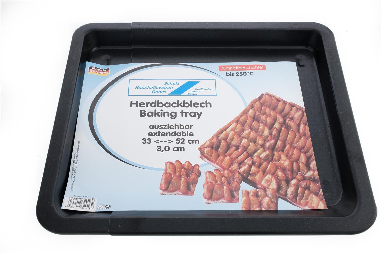 Schulz Backblech Backblech ausziehbar 33-52cm, beschichtet Backofen, Metall, Universaltyp