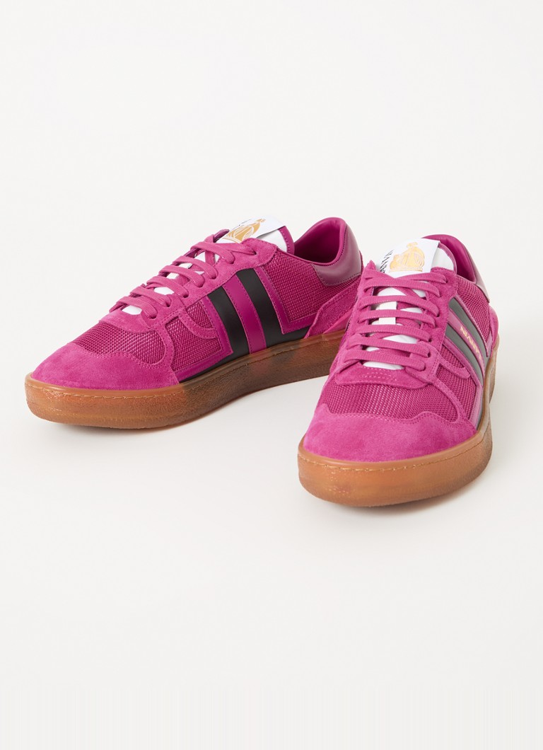 Lanvin Clay mesh sneaker with calfskin details
