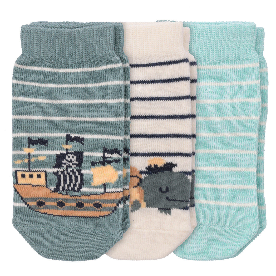 3 Paar Baby Kurzsocken im Set