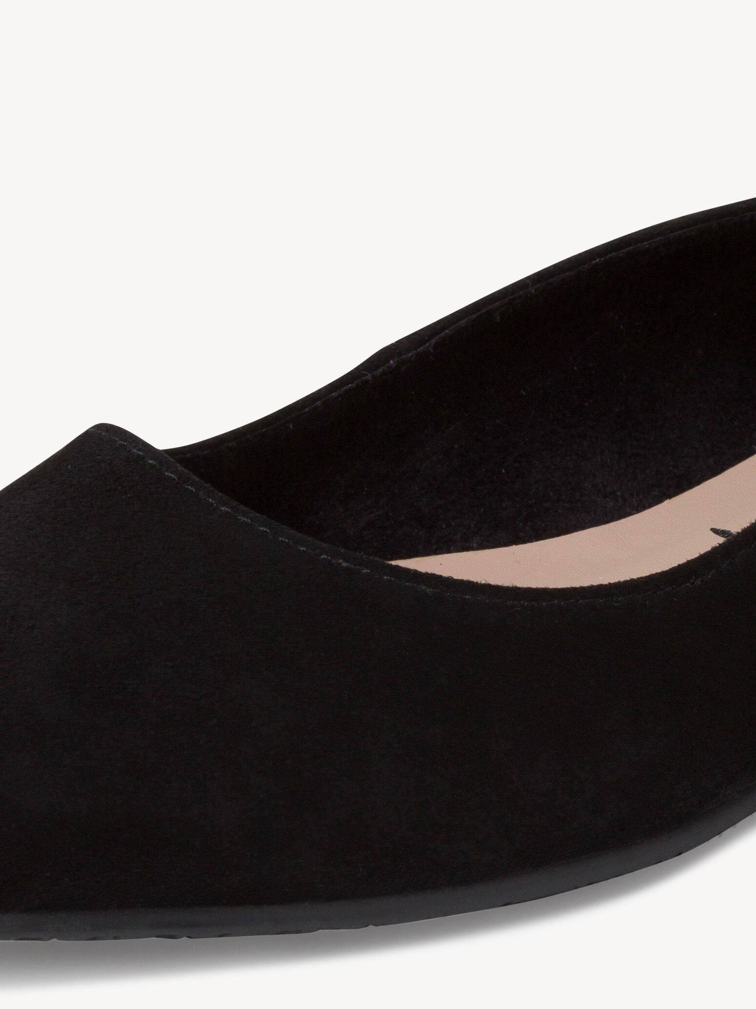 Ballerine en cuir - noir