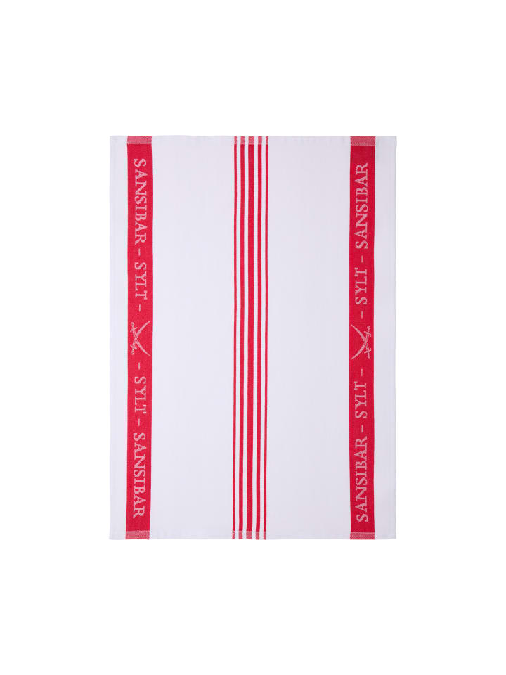 Sansibar 3-teiliges Set: Geschirrtuch Set in Rot günstig kaufen 50x70 cm
