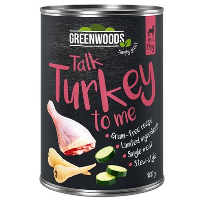 1,5 kg Greenwoods Trockenfutter + 6 x 400 g gemischtes Paket Nassfutter