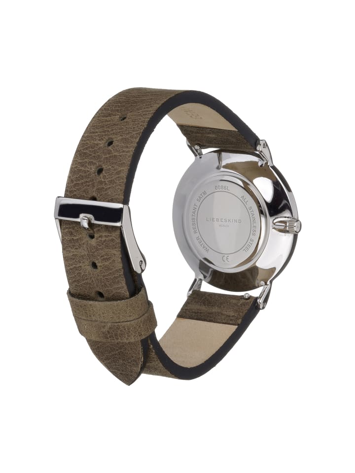 LIEBESKIND BERLIN Armbanduhr in Dunkelbraun günstig kaufen onesize