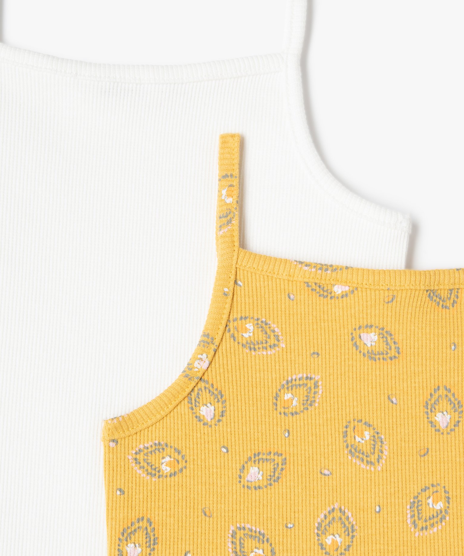 Débardeur bébé fille ctelé à fines bretelles (lot de 2) multicolore | GEMO