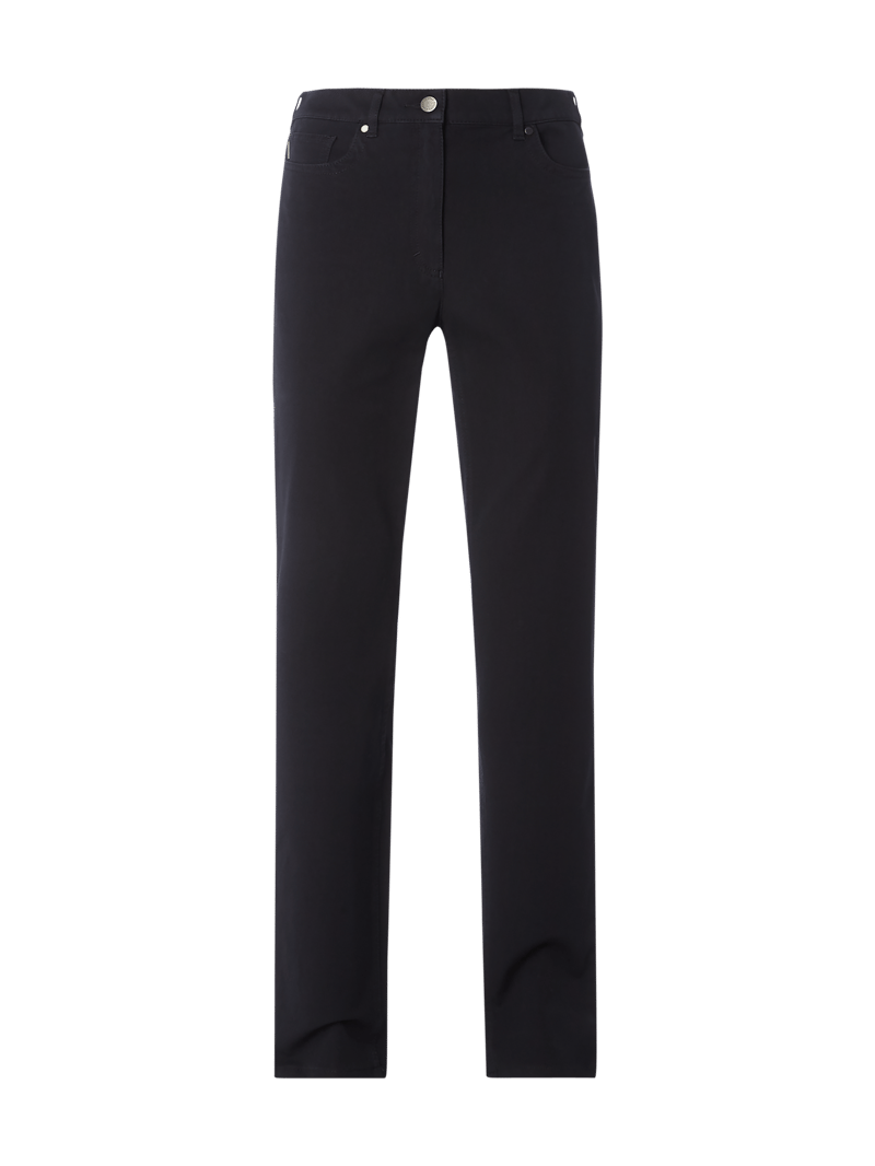 Coloured Comfort Fit Jeans Modell 'Greta' in marineblau