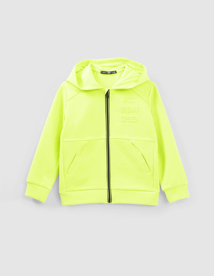 Cardigan vert fluo garçon