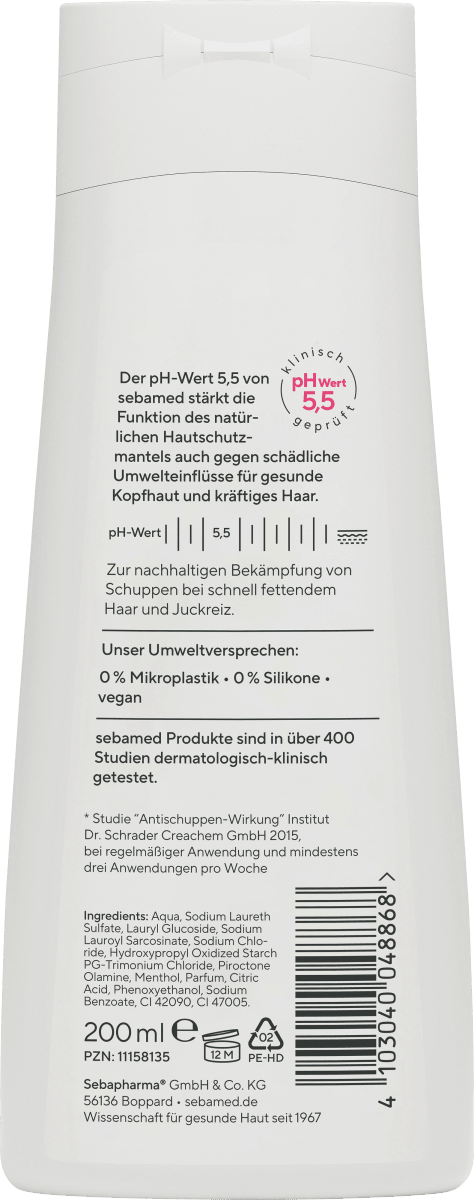 Shampoo Anti-Schuppen Plus, 200 ml