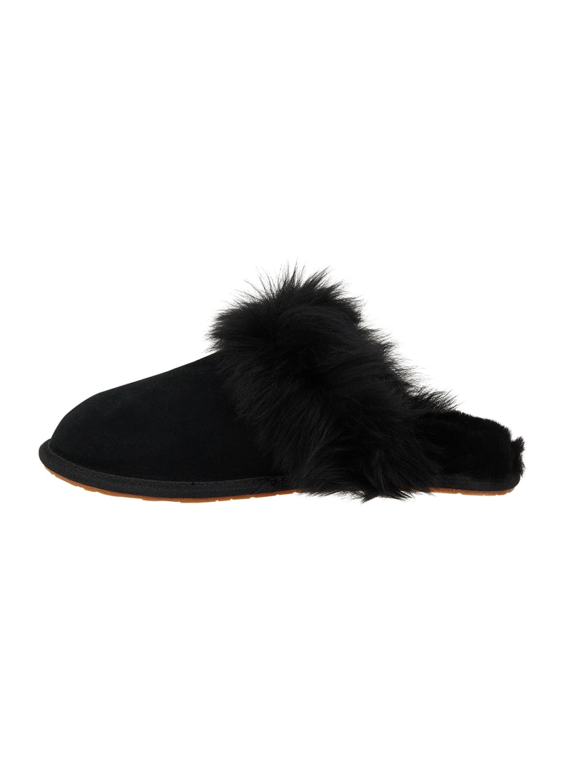 Hausschuhe aus Veloursleder Modell 'Scuff Sis' in schwarz