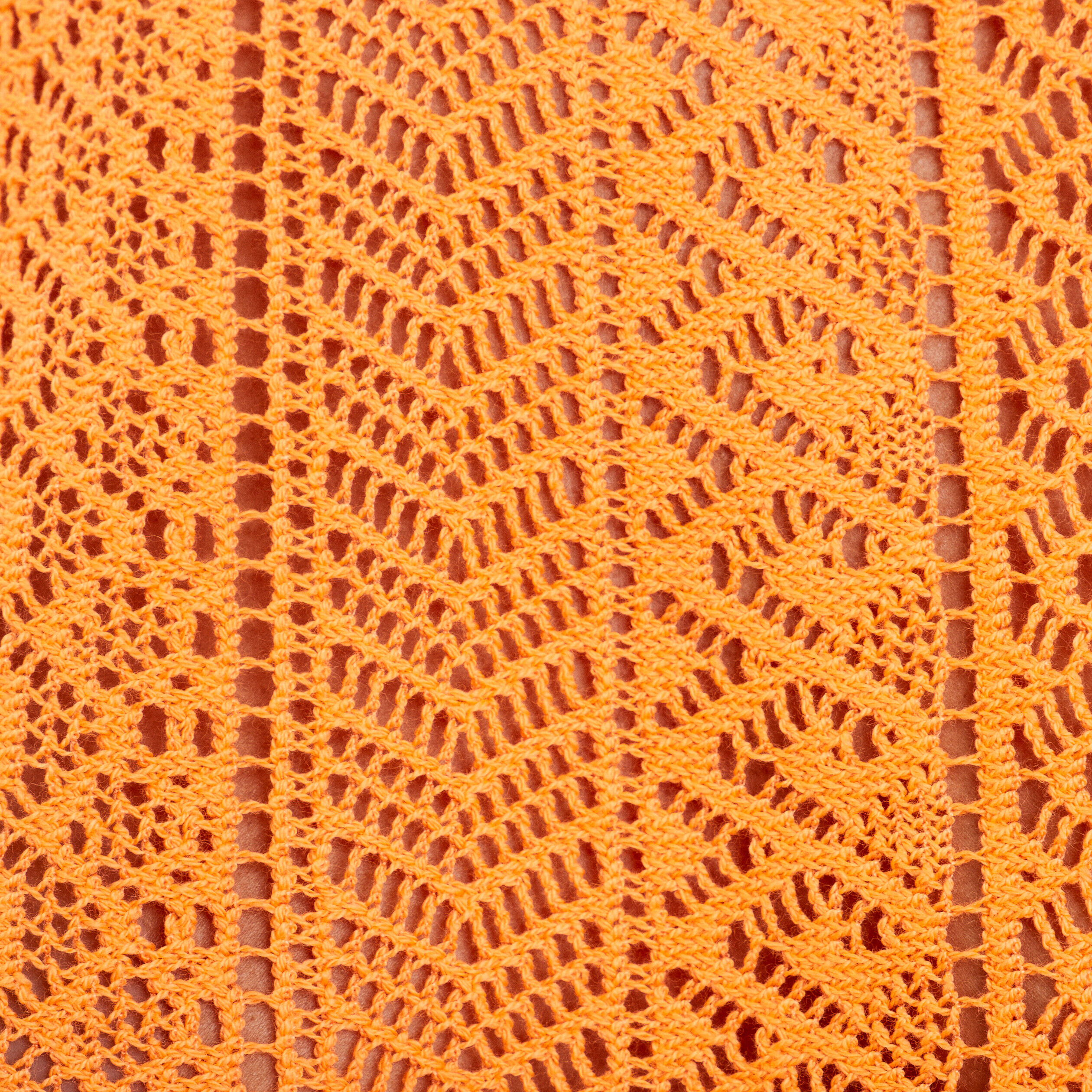 T-shirt manches courtes ajouré orange femme | Cache Cache