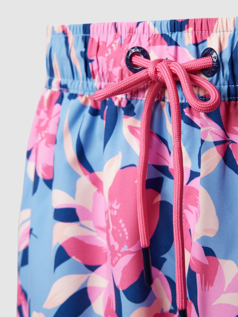 Badehose mit elastischem Bund Modell 'PALACE BAY' in blau