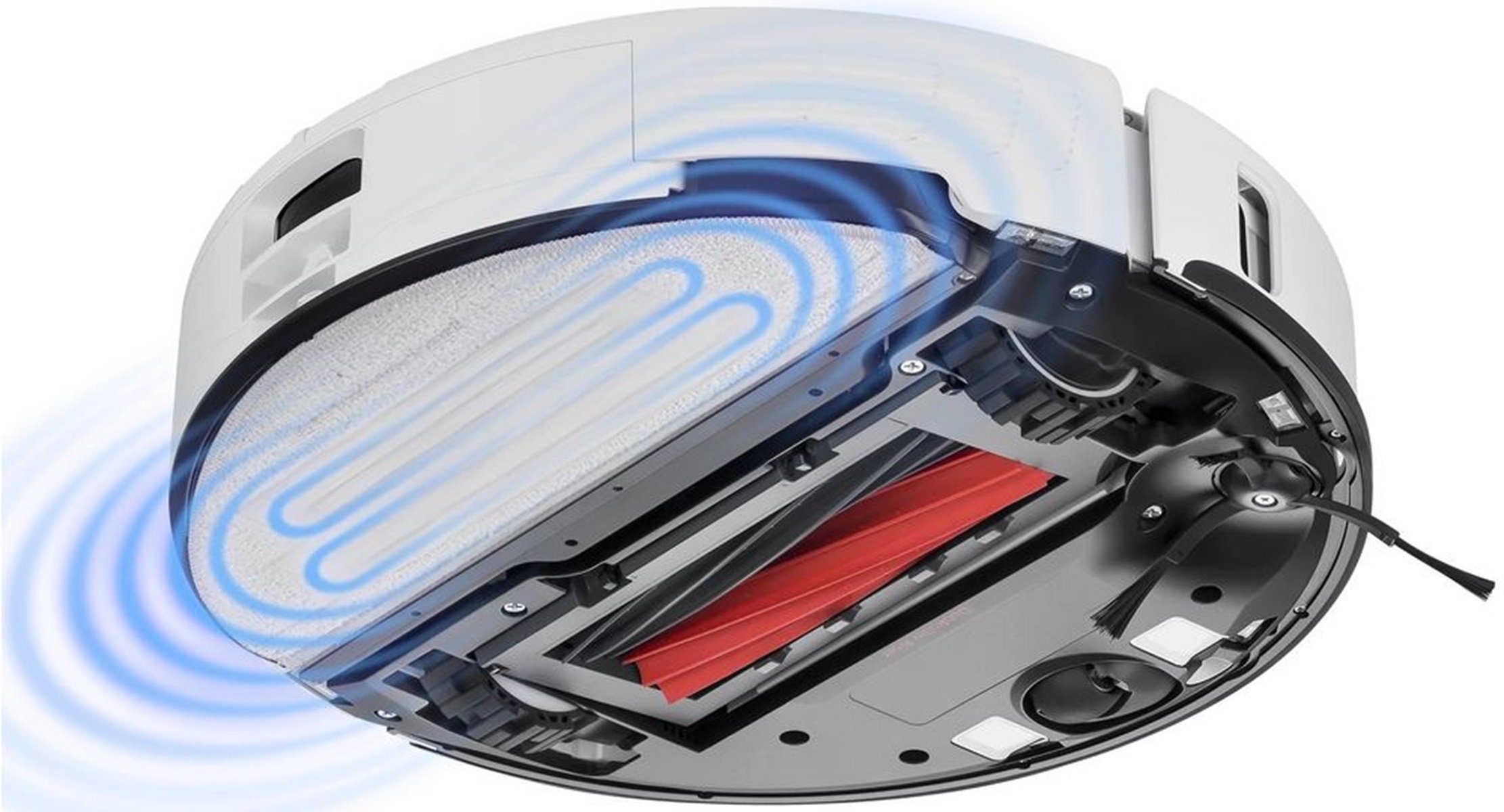 Roborock Nass-Trocken-Saugroboter Roborock S8 Pro Ultra Saugroboter mit Wischfunktion weiß, App-Steuerung, Andockstation, Wischfunktion