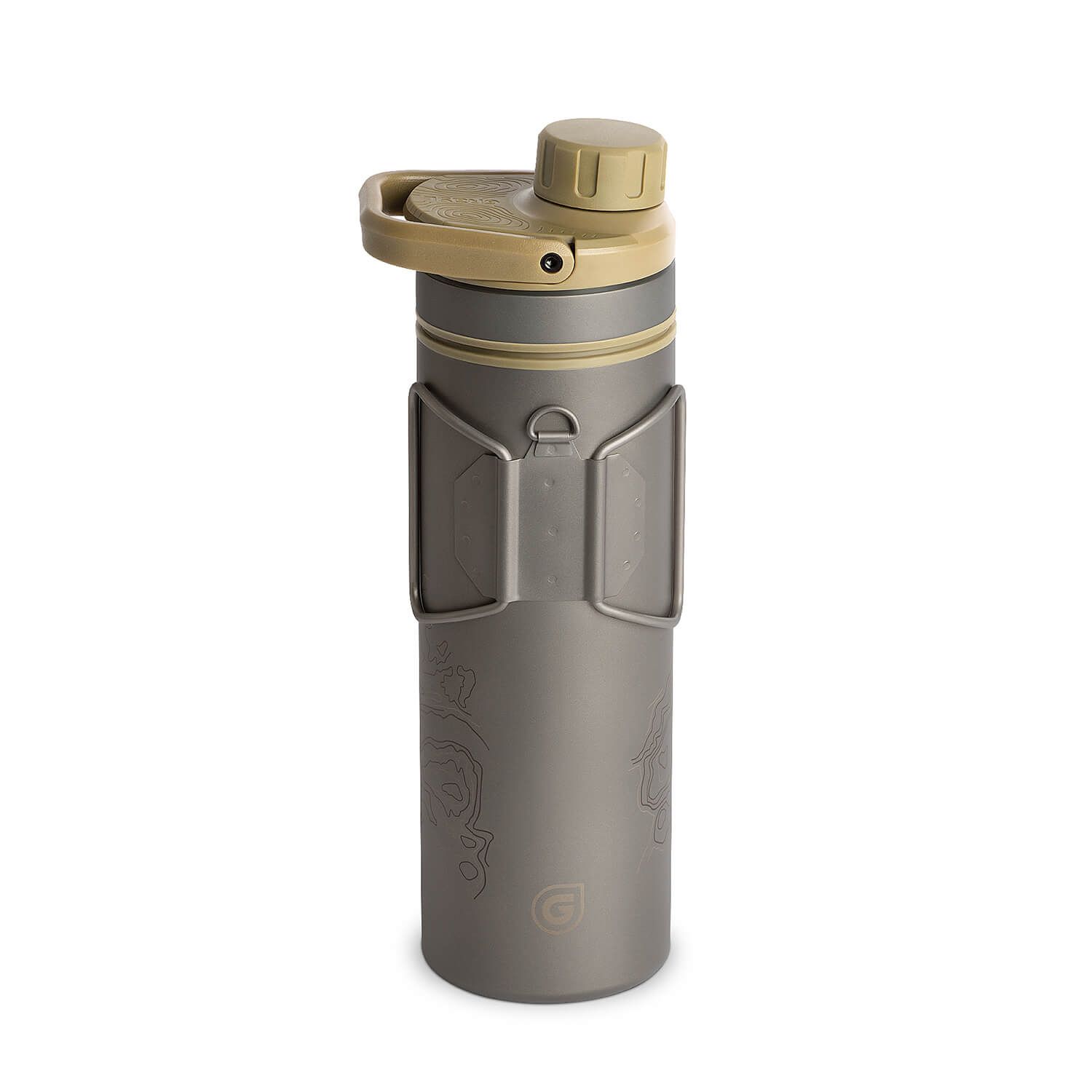 Titanium UltraPress Purifier Trinkflasche