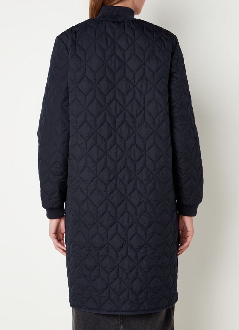 Ilse Jacobsen Quilted jacket with quilt pattern and side pockets