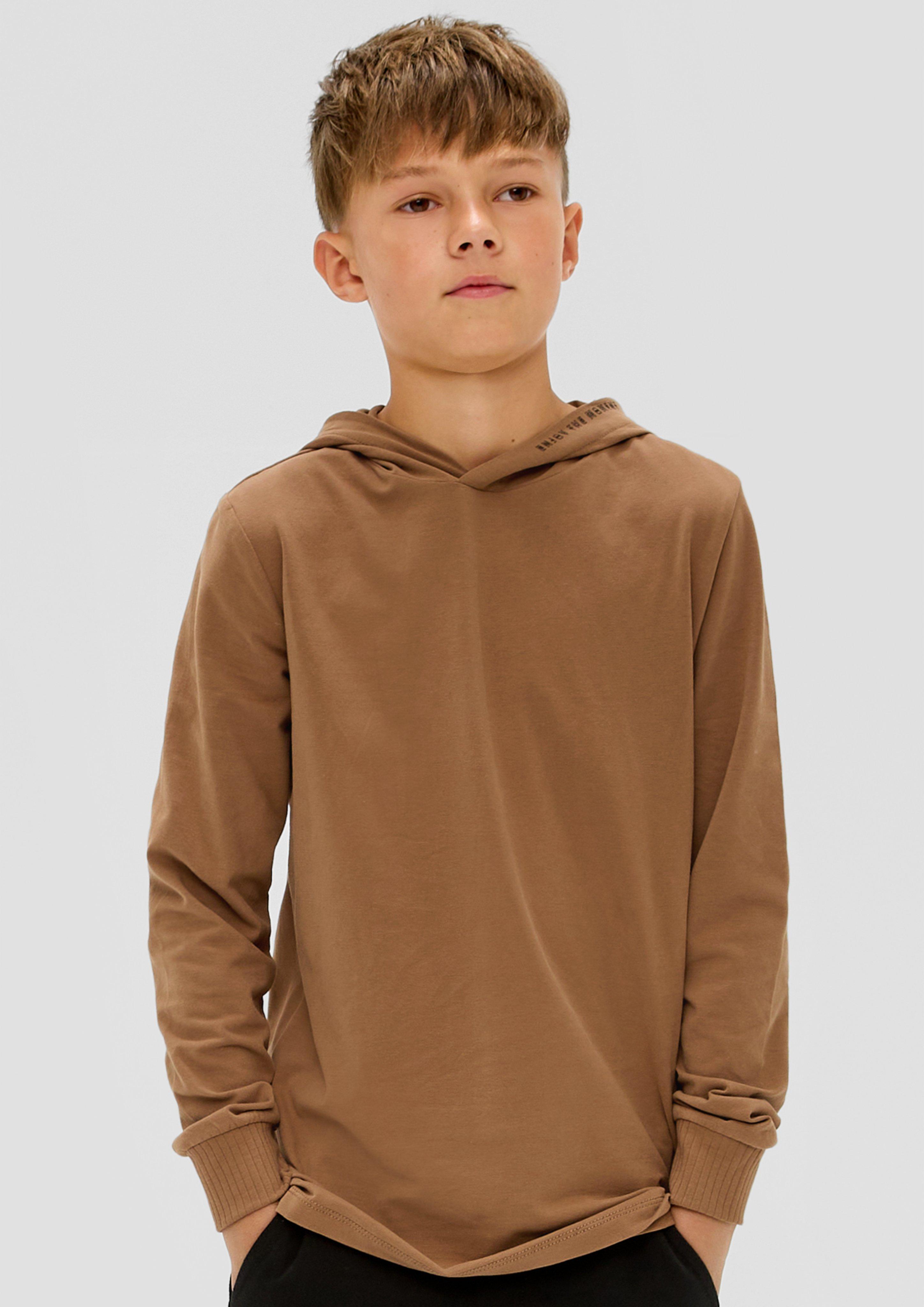 Longsleeve mit Kapuze  2134084-8480