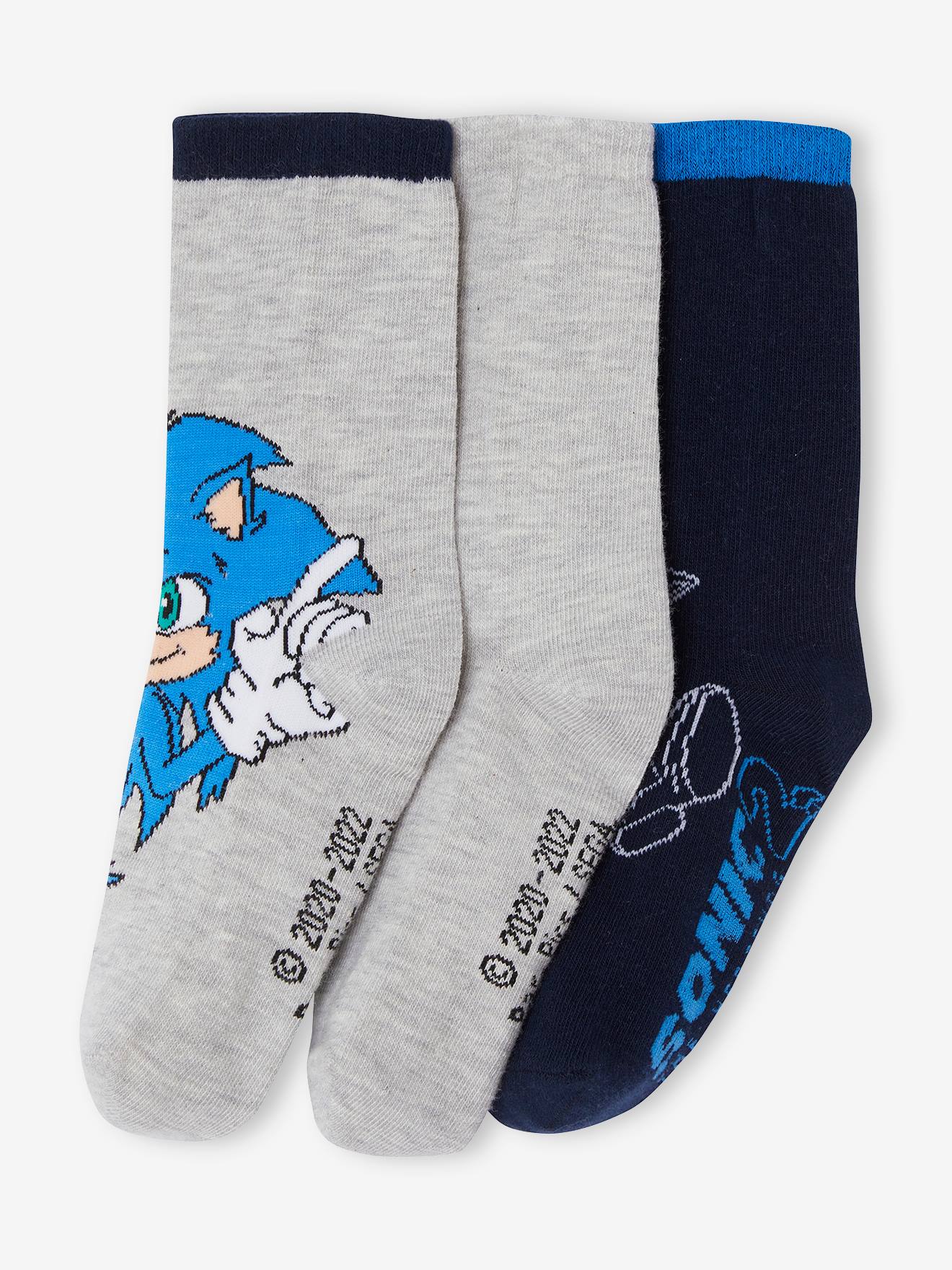 Sonic 3er-Pack Kinder Socken SONIC - marine