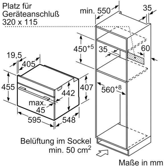 SIEMENS Backofen mit Mikrowelle CM633GBS1