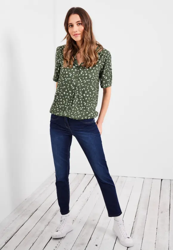 CECIL Bluse mit kurzer Knopfleiste