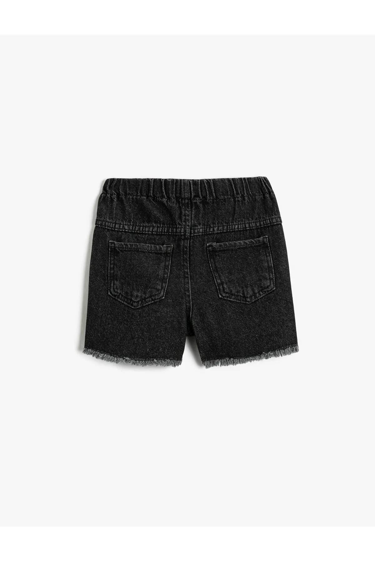 Koton  Denim-Shorts-Rock, zweireihig, mit Tasche, verstellbare elastische Taille