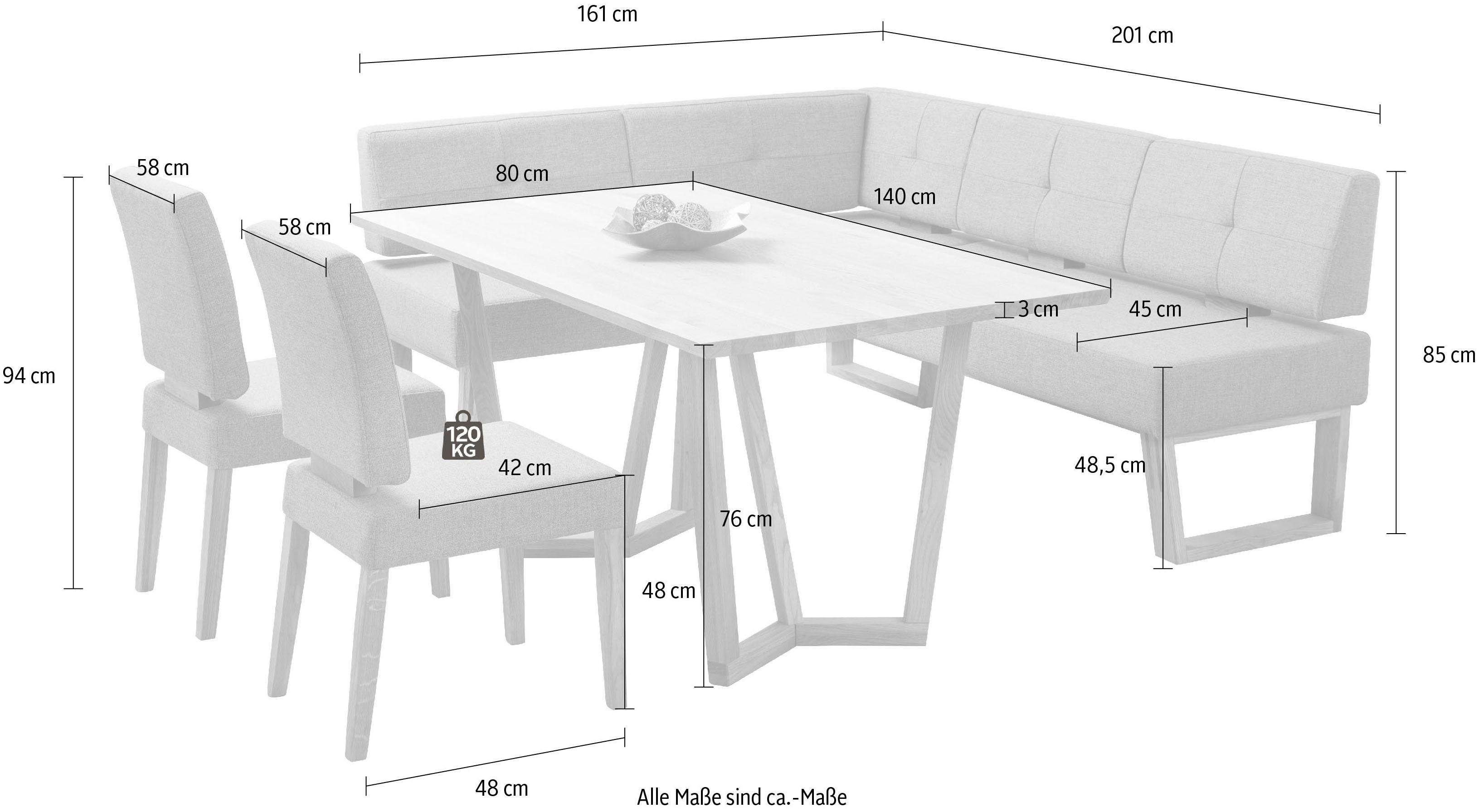 Home affaire Eckbankgruppe Ponza, (Set, 4-tlg)