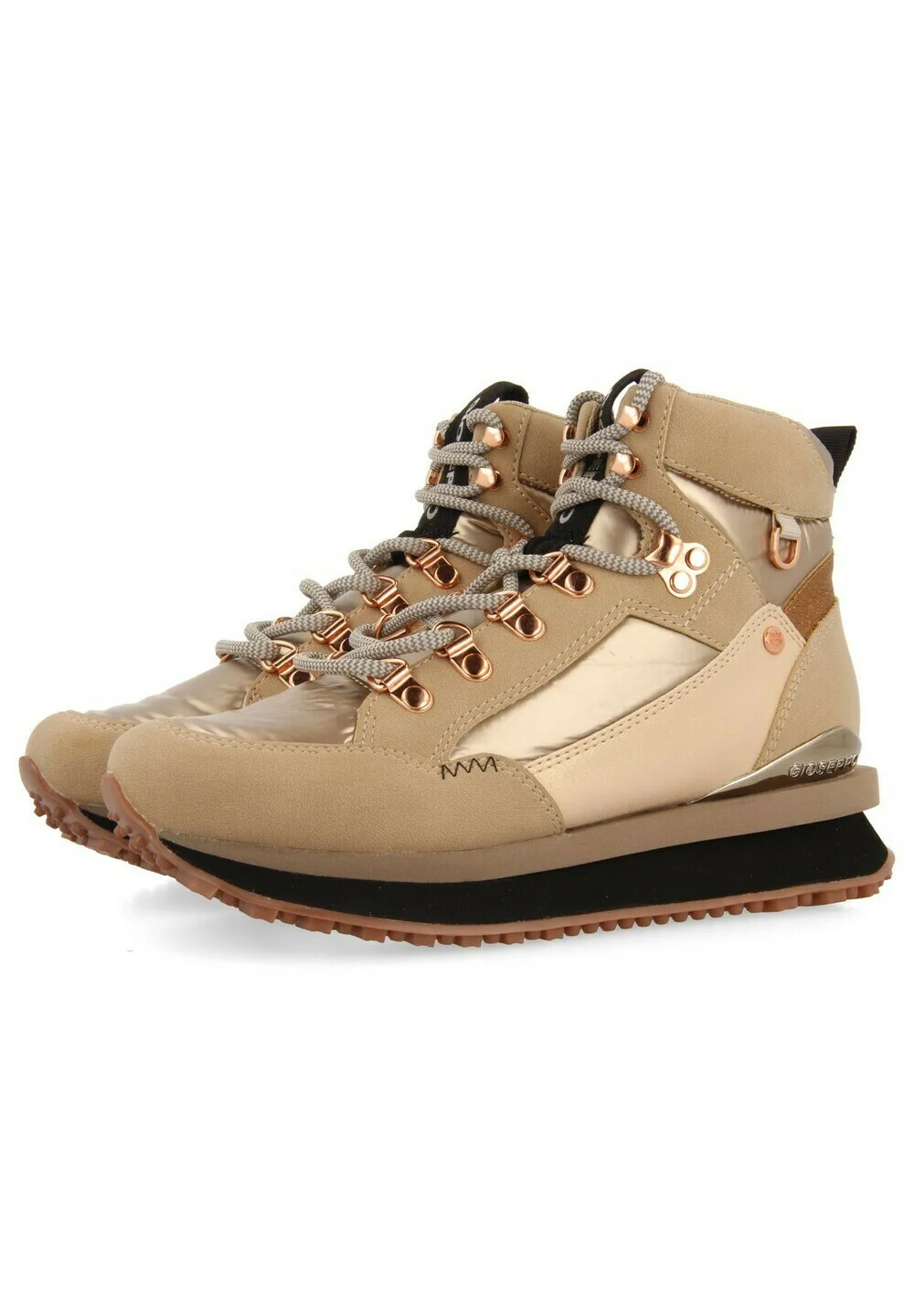 Gioseppo TIPO MONTAÑERO CON PARA DETALLES - Botines con cuña