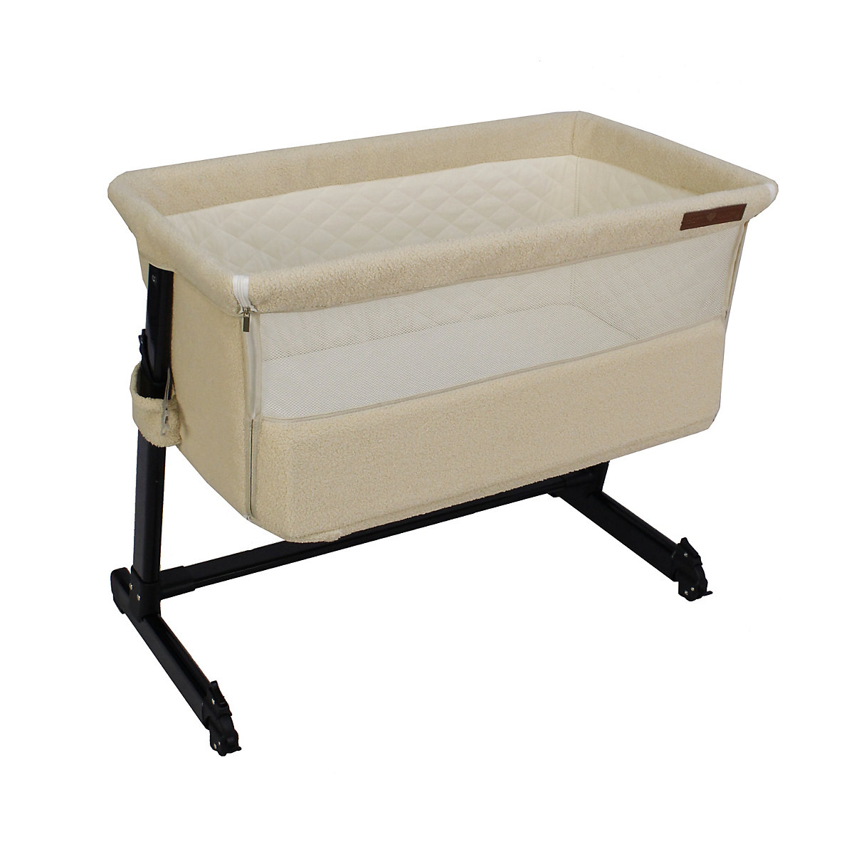 Baby Beistellbett  Babybett Wiege höhenverstellbar und fahrbar  Sleepy Co Sleeper Teddy